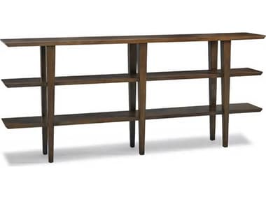 Hickory White Terra Modern 72" Rectangular Wood Carob Brown Console Table HIW39330MC