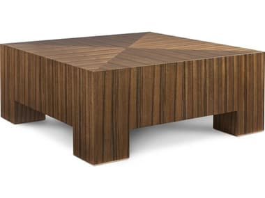 Hickory White Journey The World 44" Square Wood Modern Elm Vienna Cocktail Table HIW40313MC