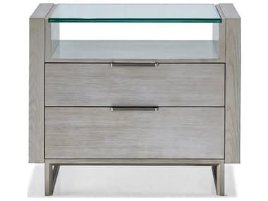 Hickory White Modern Retreat 36" Wide 2-Drawers Mirage Nightstand HIW41460