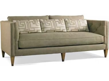 Hickory White Custom Elements Upholstery 88" Driftwood Green Fabric Upholstered Sofa HIW420705MC
