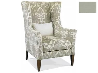 Hickory White Custom Elements Upholstery 33" Gray Fabric Wing Accent Chair HIW483901MC