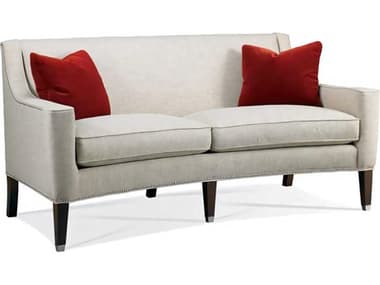 Hickory White Custom Elements Upholstery 72" Walnut Gray Fabric Upholstered Loveseat HIW490205MC