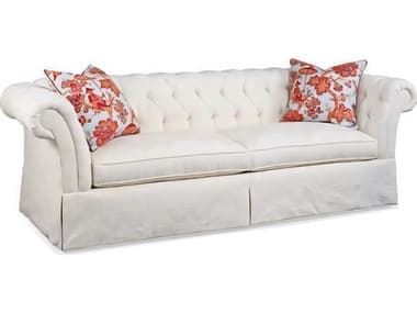Hickory White Custom Elements Upholstery 100" Cherry Fabric Upholstered Sofa HIW530205