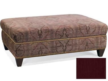 Hickory White Custom Elements Upholstery 54" Modern Walnut Brown Fabric Storage Ottoman HIW530620MC