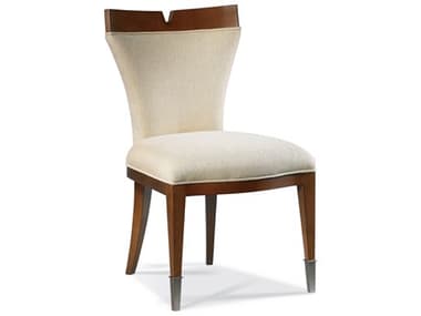 Hickory White Stratos Beech Wood Beige Fabric Upholstered Asheton Side Dining Chair HIW53166