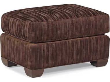 Hickory White Custom Elements Upholstery 30" Brown Fabric Upholstered Ottoman HIW590320MC