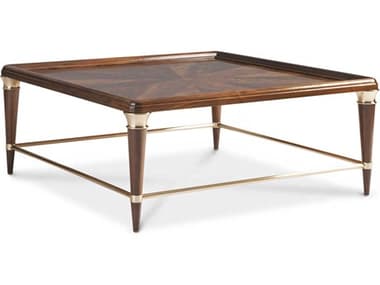 Hickory White 45" Square Wood Carmen Cocktail Table HIW59313
