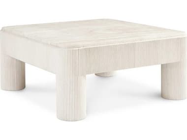 Hickory White Revival 81 42&quot; Square Wood Gardenia Coffee Table HIW60313MC
