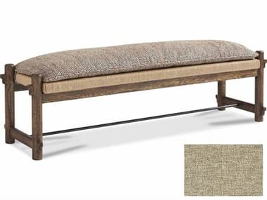 Hickory White Revival 81 66" Oak Brown Accent Bench HIW6038082MC