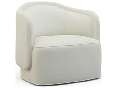 Hickory White Custom Elements Upholstery Swivel Cream Fabric Ruger Accent Chair HIW660201SMC