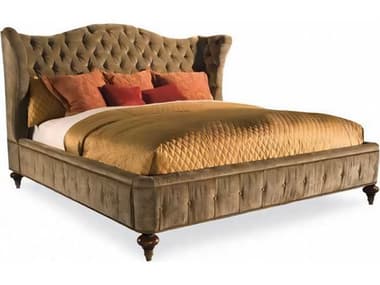 Hickory White Continental Classics Brown Upholstered Tufted Panel Bed HIW73511T