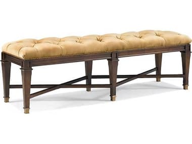 Hickory White Continental Classics Soho Brown Upholstered Accent Bench HIW73581MC