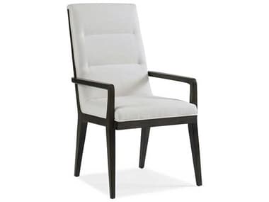 Hickory White Oasis Beech Wood Fabric Upholstered Ellena Arm Dining Chair HIW85161