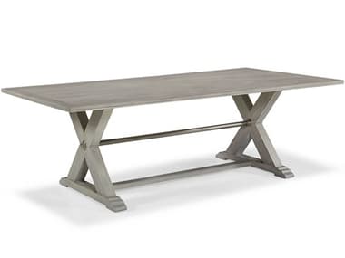 Hickory White Edisto 92" Rectangular Wood Grey Breeze Dining Table HIW93010GB