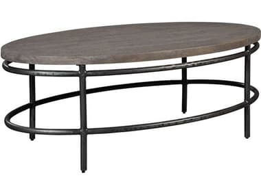 Hekman 52" Oval Wood Grey Sedona Coffee Table HK24502
