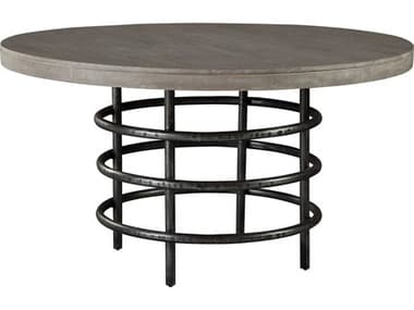 Hekman 54" Round Wood Grey Sedona Dining Table HK24521