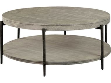 Hekman 41" Round Wood Bedford Gray Coffee Table HK24902