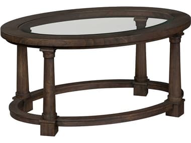 Hekman Linwood 37" Oval Glass Coffee Table HK25600