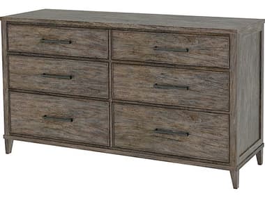 Hekman Arlington Heights 6-Drawers Gray Mindi Wood Double Dresser HK25860