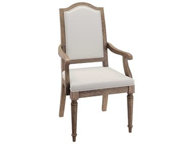 Hekman Chateaux Brown Upholstered Arm Dining Chair HK26222