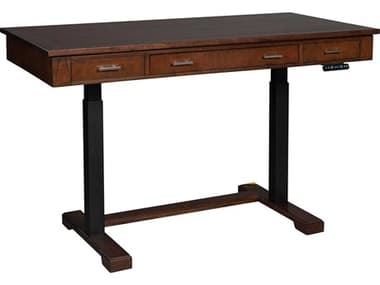 Hekman Mocha Brown Mindi Wood Height Adjustable & Standing Desks HK28500