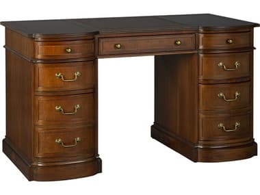 Hekman Office Brown Birch Wood Executive Desk HK28541