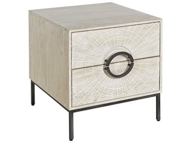 Hekman Accents Rectangular Wood Whitewash End Table HK28760