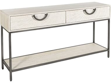Hekman Accents Rectangular Wood Whitewash Console Table HK28762