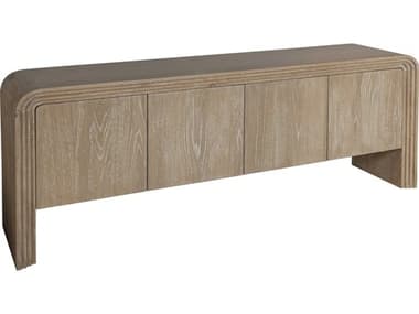 Hekman Accents 78" Oak Wood White Glaze On Natural Media Console HK28799