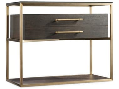 Hooker Furniture Curata Glass With Midnight & Brushed Brass 1 Drawer Nightstand HOO160090016DKW