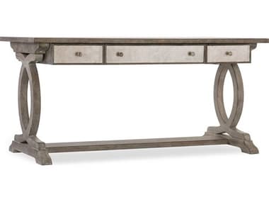 Hooker Furniture Rustic Glam 64" Light Wood Gray Secretary Desk HOO164110459LTWD