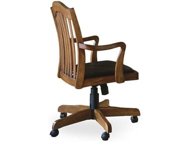Hooker Furniture Brookhaven Brown Faux Leather Adjustable Swivel Tilt Executive Desk Chair HOO28130275
