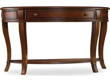 Hooker Furniture Brookhaven Distressed Cherry 52''L x 18''W Demilune Console Table HOO28180151