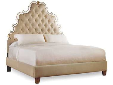 Hooker Furniture Sanctuary Beige Hardwood Upholstered California King Platform Bed HOO301690860