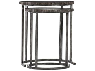 Hooker Furniture Nesting 23" Oval Stone Brass Lacquer End Table HOO50050949DKW