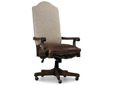 Hooker Furniture Rhapsody Rustic Walnut Computer Tilt Executive Swivel Chair HOO507030220