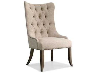 Hooker Furniture Rhapsody Tufted Hardwood Beige Fabric Upholstered Side Dining Chair HOO507075511