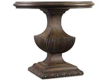 Hooker Furniture Rhapsody Rustic Walnut 31'' Wide Round Urn Pedestal Nightstand HOO507090015