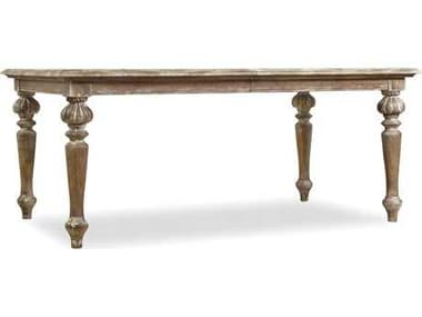 Hooker Furniture Chatelet 72-108" Extendable Rectangular Light Wood Dining Table HOO530075200