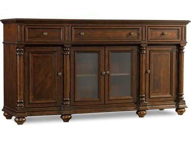 Hooker Furniture Leesburg 72'' Mahogany Wood Features A Rich Dark Sideboard HOO538175900