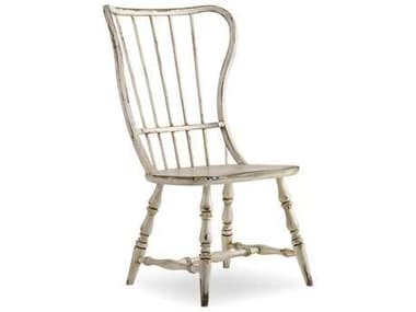 Hooker Furniture Sanctuary Vintage Chalky White Spindle Back Dining Side Chair HOO540375310