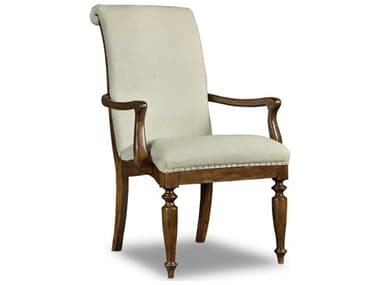 Hooker Furniture Archivist Dark Wood Dining Arm Chair HOO544775400