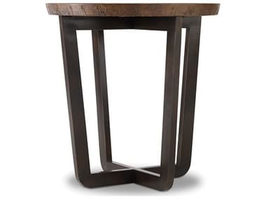Hooker Furniture Parkcrest 24" Round Coppers Copper Top With Dark Metal Base End Table HOO552780116COR