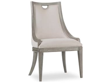Hooker Furniture Sanctuary Hardwood Gray Fabric Upholstered Side Dining Chair HOO560375410LTBR
