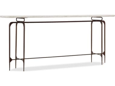 Hooker Furniture Skinny White Marble with Dark Bronze 80''L x 16''W Rectangular Console Table HOO563385001WH