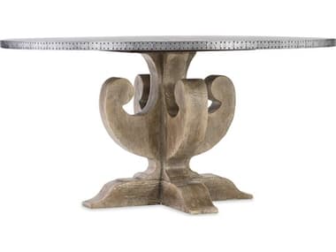 Hooker Furniture Boheme Zinc / Light Wood 60'' Wide Round Dining Table HOO575075213SLV
