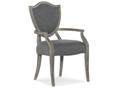 Hooker Furniture Beaumont Grays / Vesper Slate Burlap Arm Dining Chair HOO57517540195