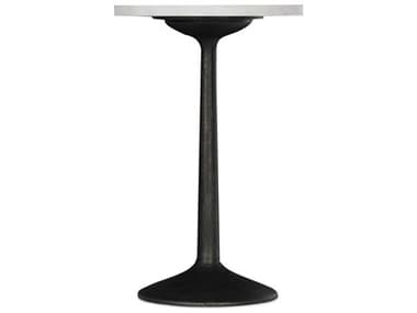 Hooker Furniture Beaumont Waxed Marble / Ingot Sandblasted 16'' Wide Round Pedestal Table HOO57518011702