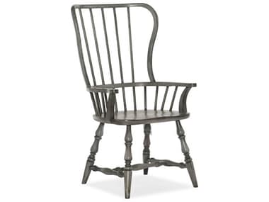 Hooker Furniture Ciao Bella Poplar Wood Gray Arm Dining Chair HOO58057530196