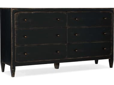 Hooker Furniture Ciao Bella 68&quot; Wide 6-Drawers Cedar Wood Double Dresser HOO58059000299
